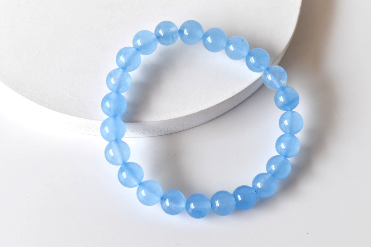 Chalcedony Bracelet (Communication and Peace Of Mind ) DestGlow