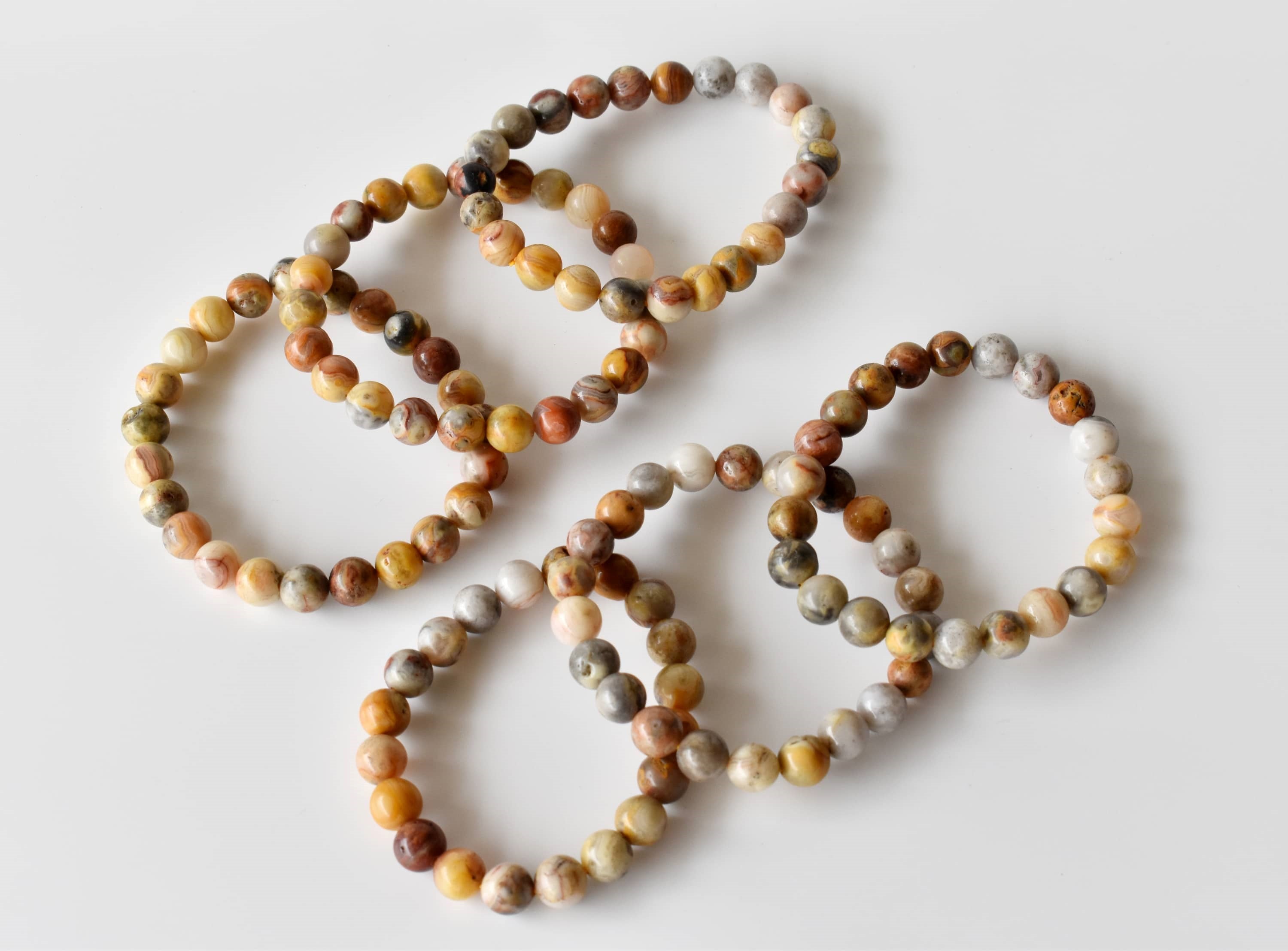Crazy Lace Agate Bracelet (Purification and Chakra Cleansing) DestGlow
