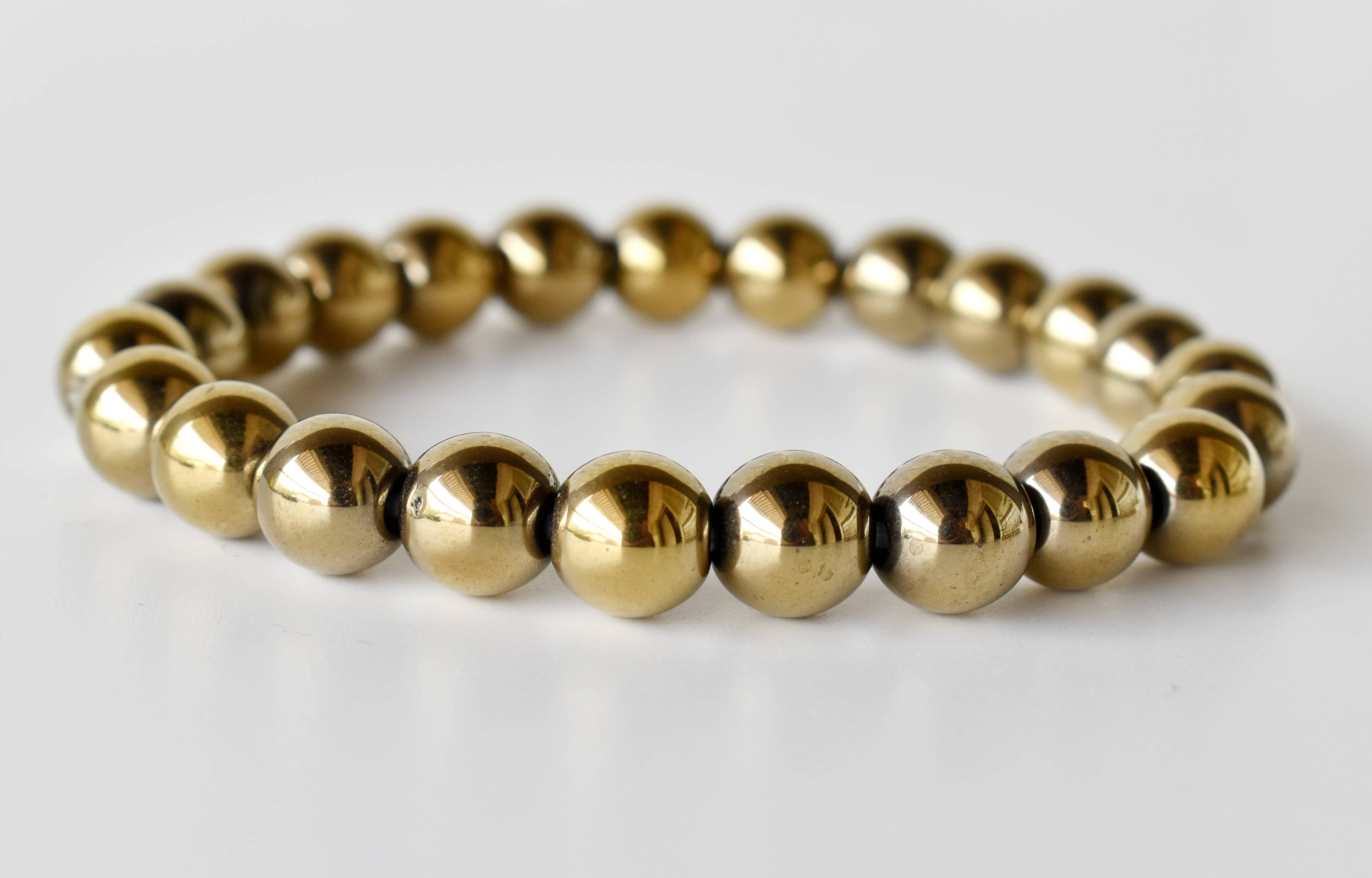 Golden Hematite Bracelet (Grounding and Courage) DestGlow