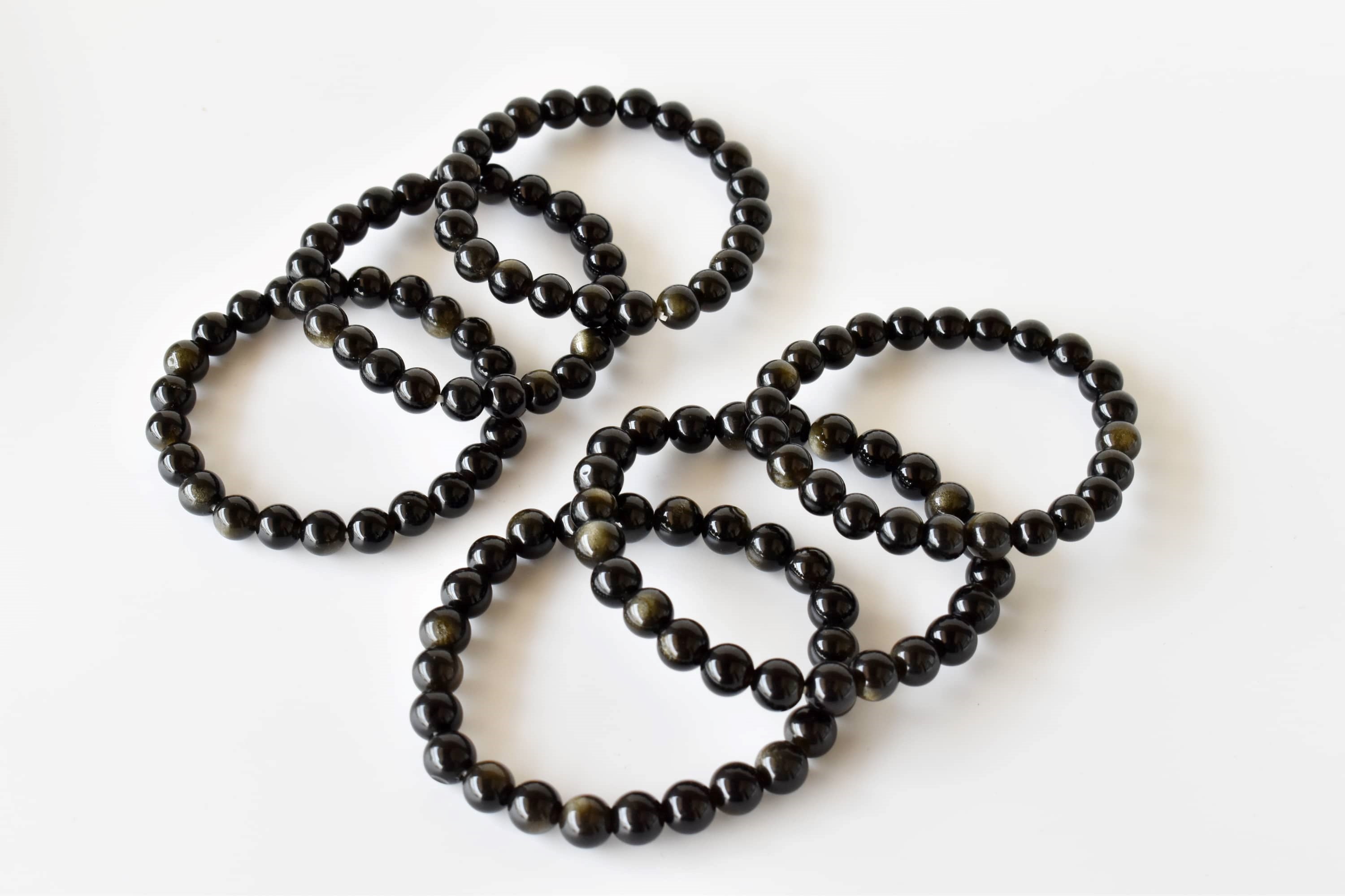 Golden Obsidian Bracelet (Trauma and Releases Imbalances, Negative Energies) DestGlow