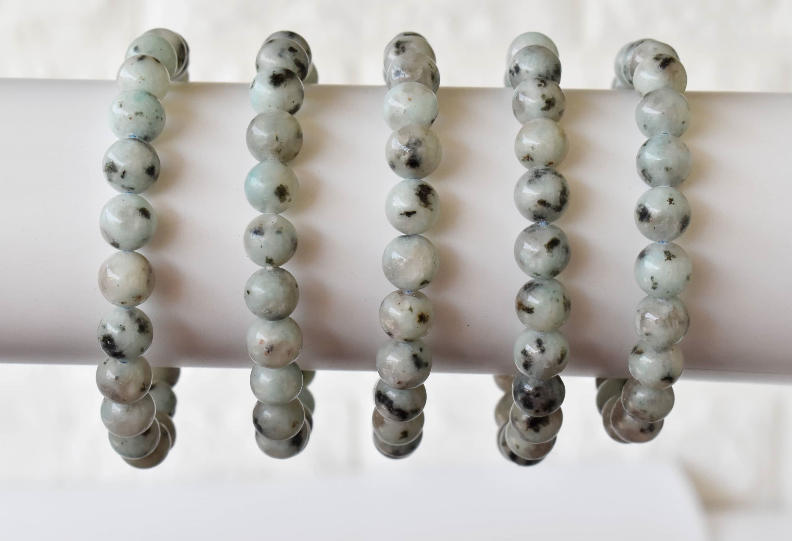 Kiwi Jasper Bracelet (Peace Of Mind and Communicataion)Ā DestGlow