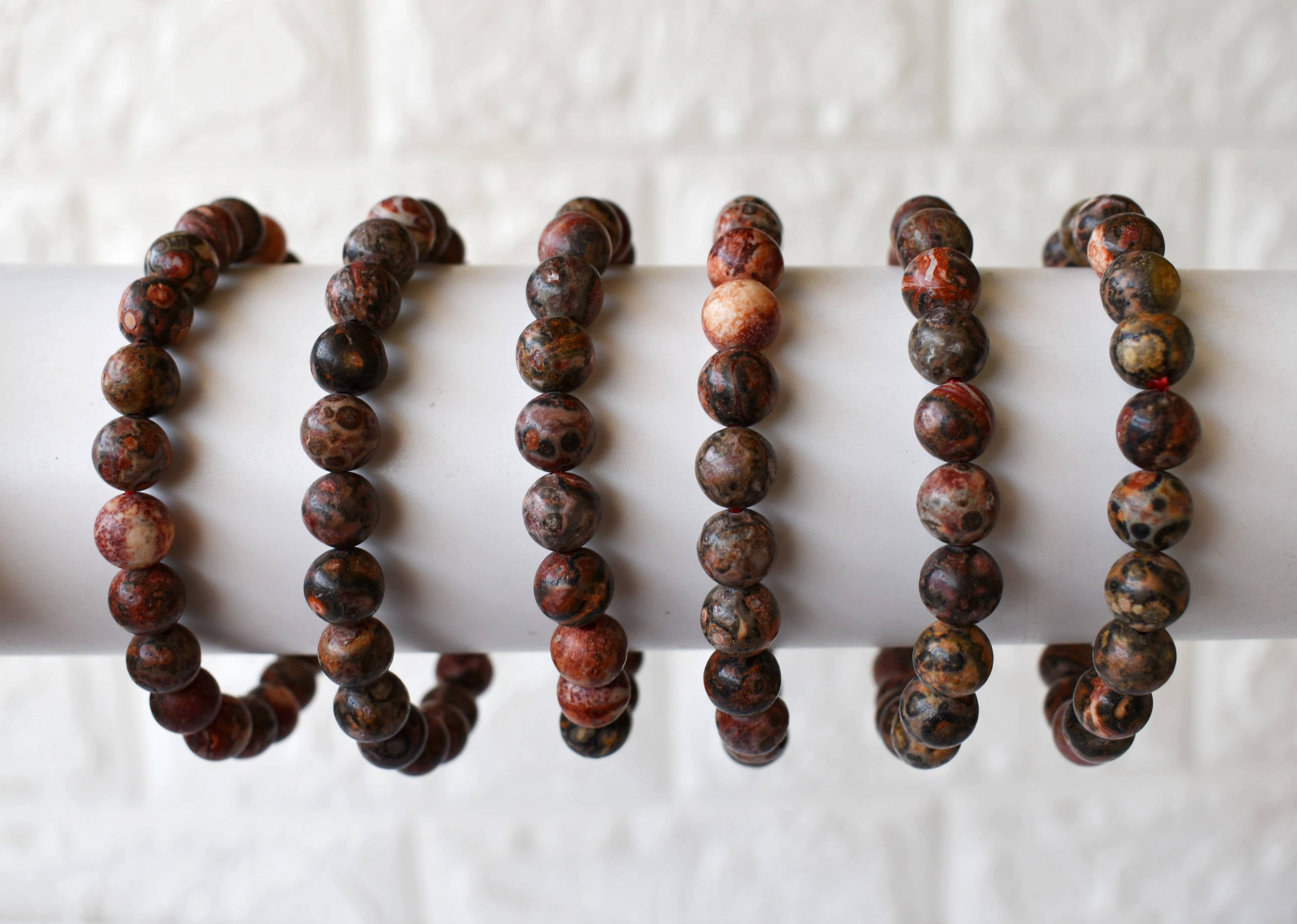 Leopardskin Jasper Bracelet (Leadership and Chakra Cleansing).