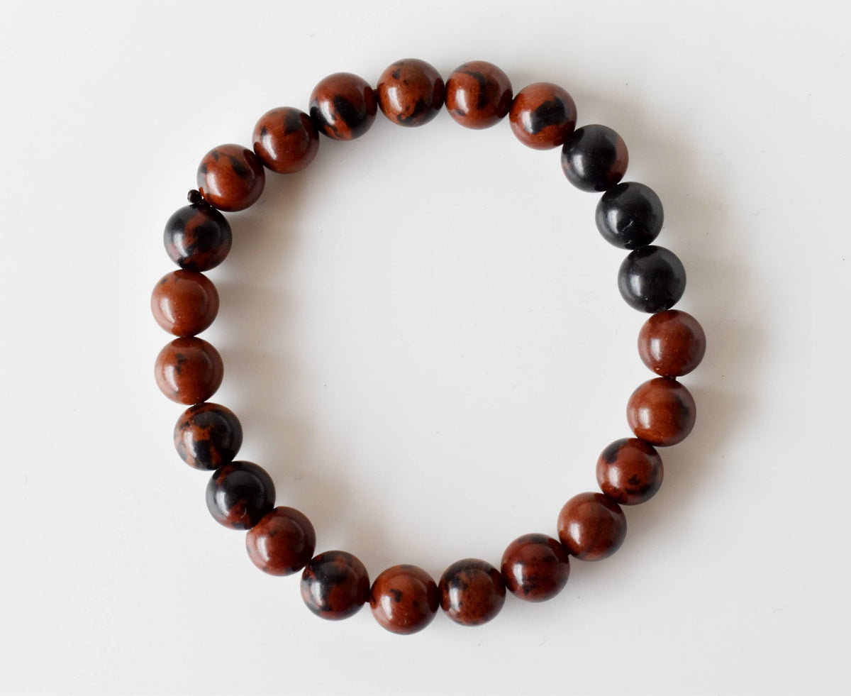 Mahogany Obsidian Bracelet (Creativity and Growth) DestGlow