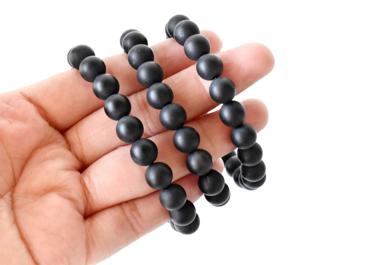 Matt Black Onyx Bracelet (Focus and Growth) DestGlow