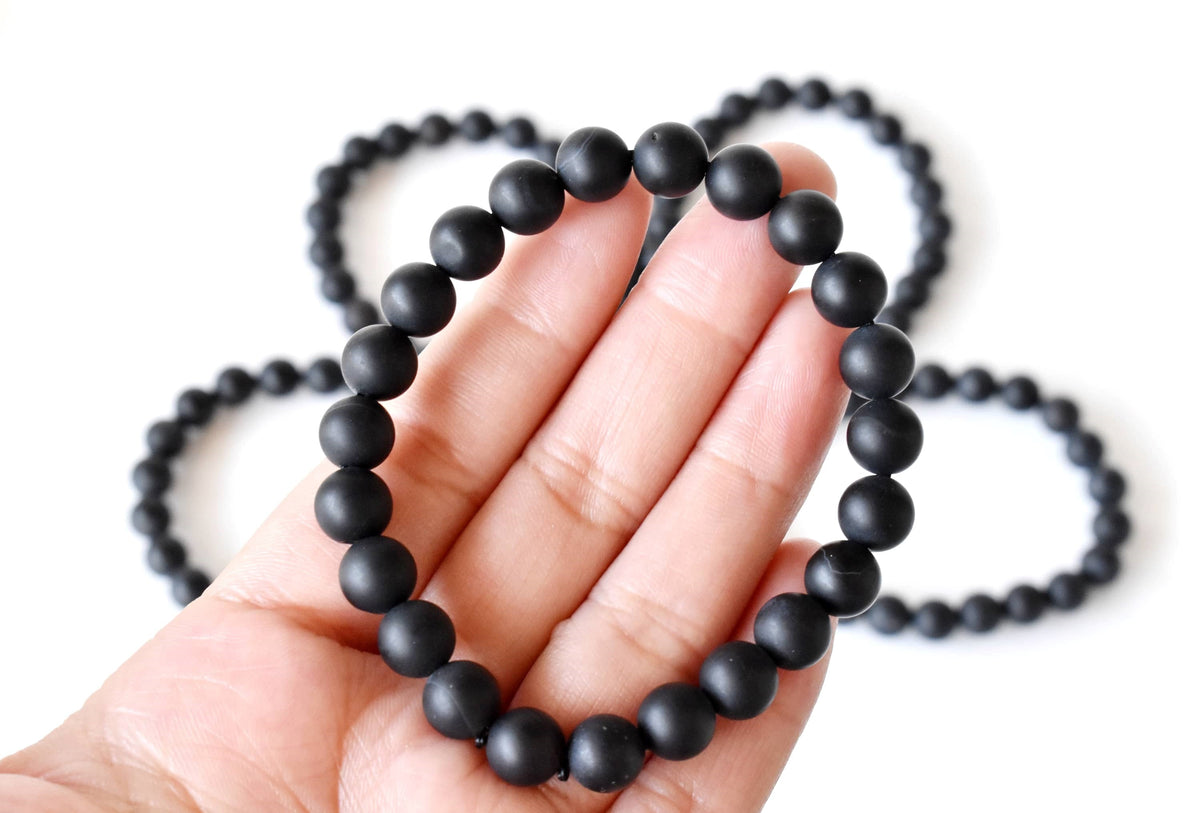 Matt Black Onyx Bracelet (Focus and Growth) DestGlow