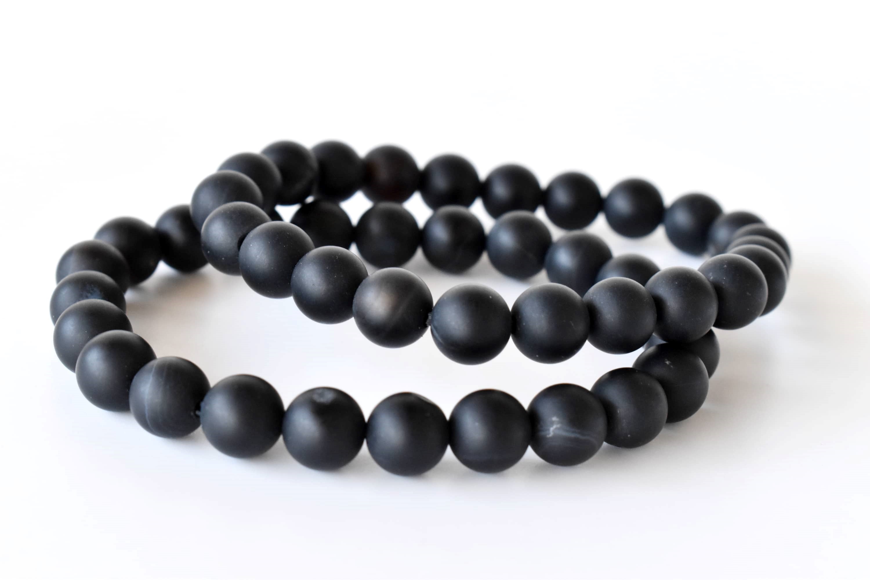 Matt Black Onyx Bracelet (Focus and Growth) DestGlow