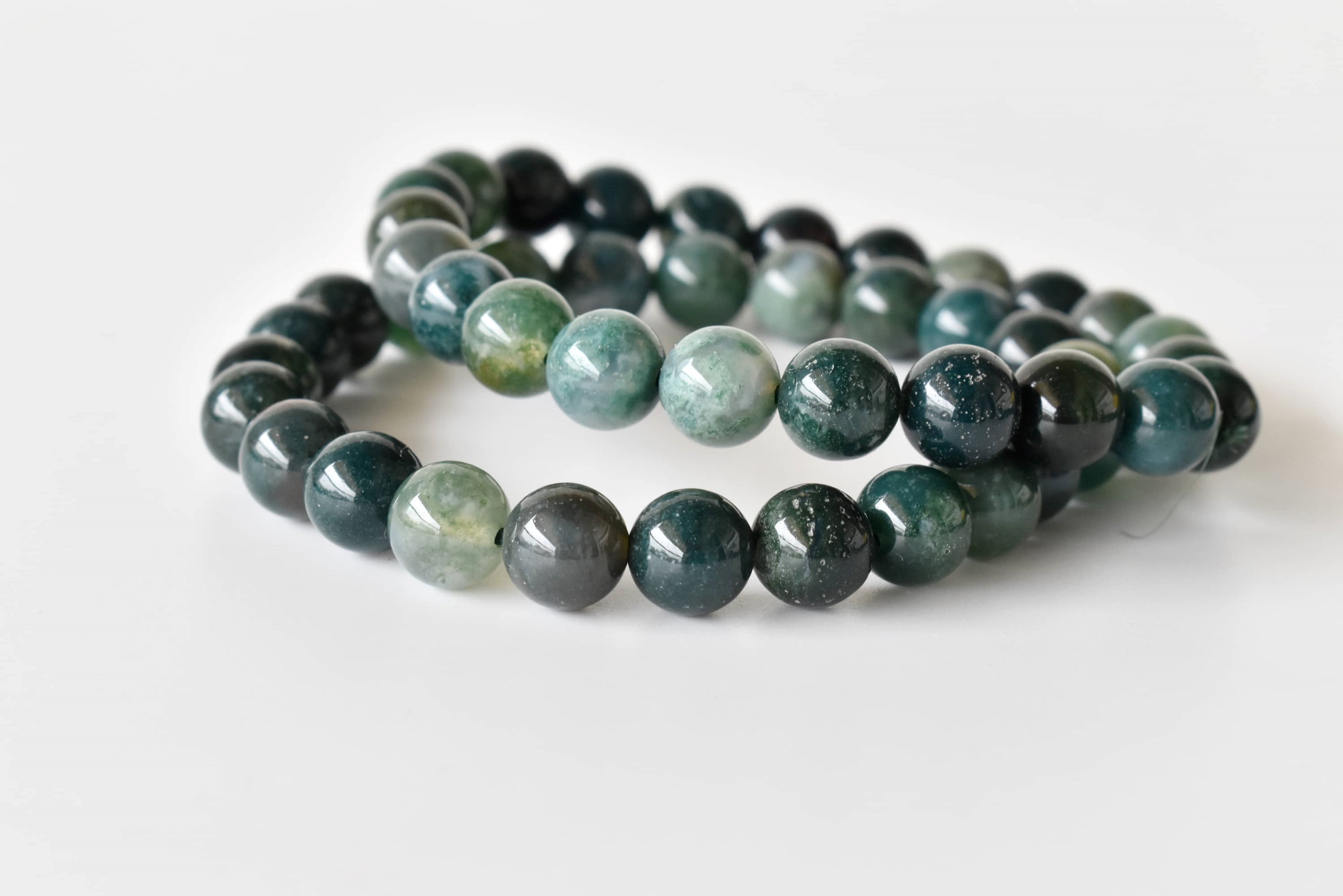 Moss Agate Bracelet (Balance and Communication) DestGlow