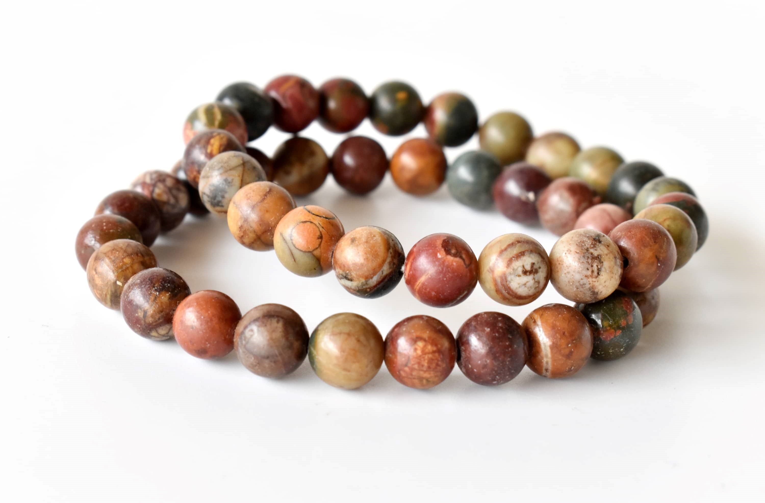 Multi Picasso Jasper Bracelet (Control and Self-Discipline) DestGlow