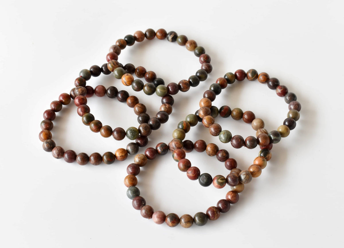 Multi Picasso Jasper Bracelet (Control and Self-Discipline) DestGlow