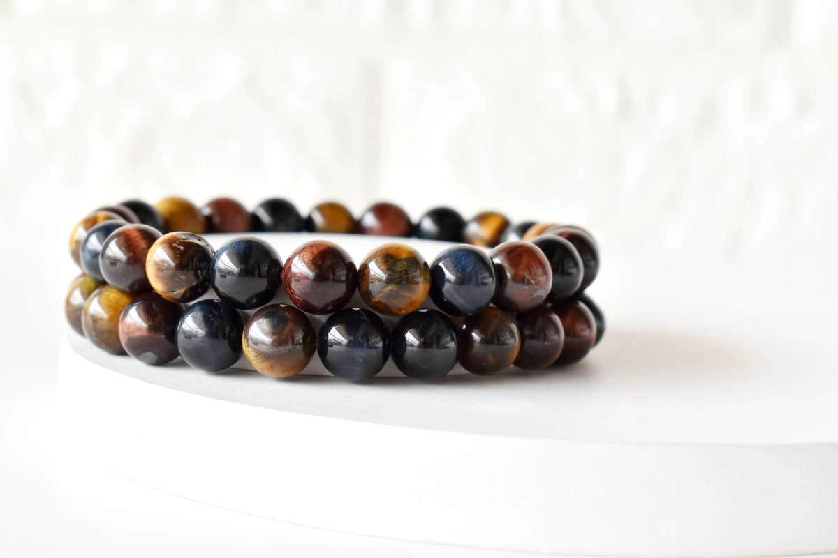 Multi Tiger Eye Bracelet (Self-Confidence, Spiritual Stability,) DestGlow