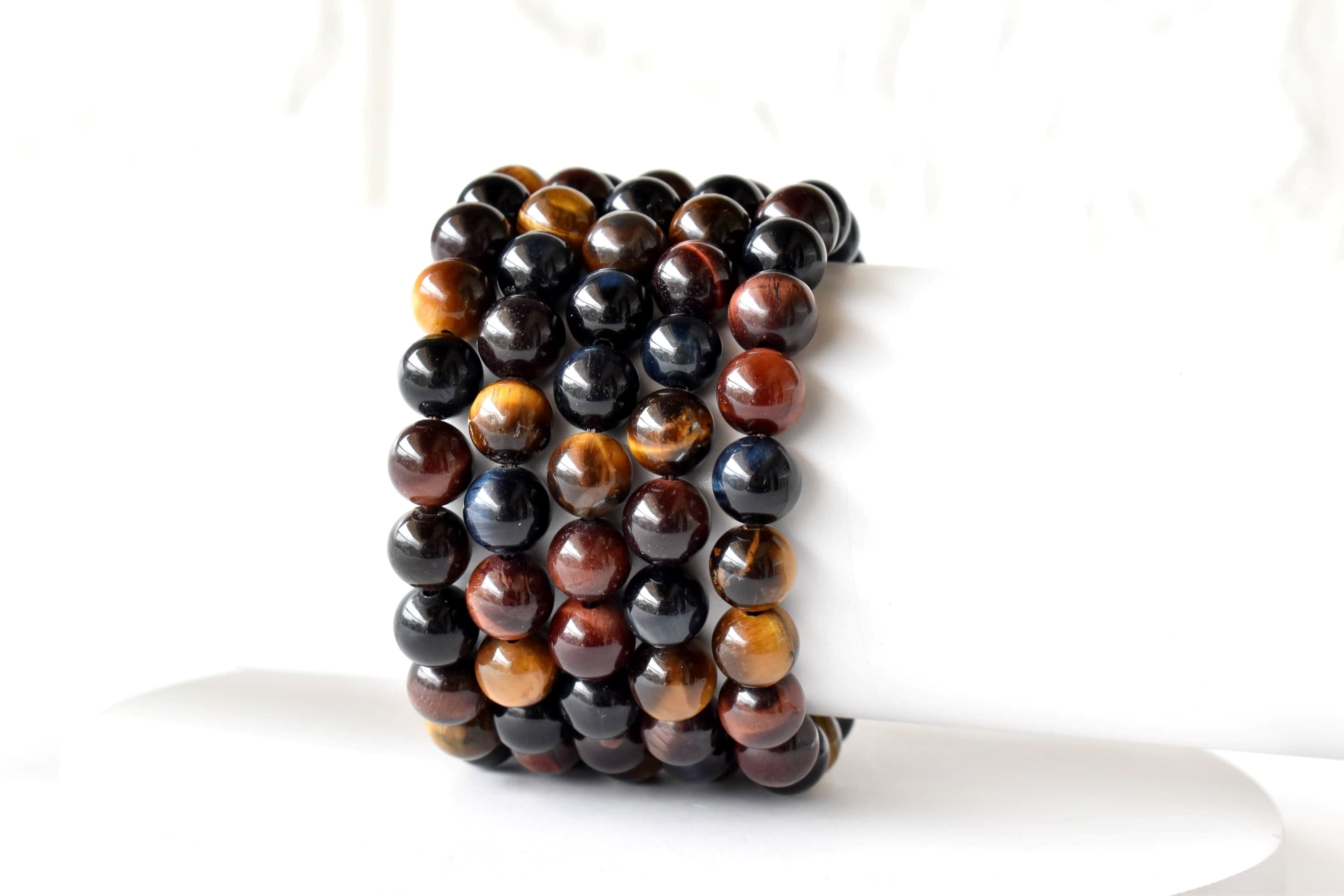Multi Tiger Eye Bracelet (Self-Confidence, Spiritual Stability,) DestGlow