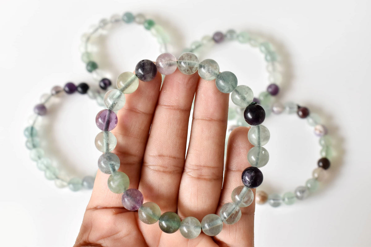Multi Fluorite Bracelet (Self-Discipline and Clarity) DestGlow