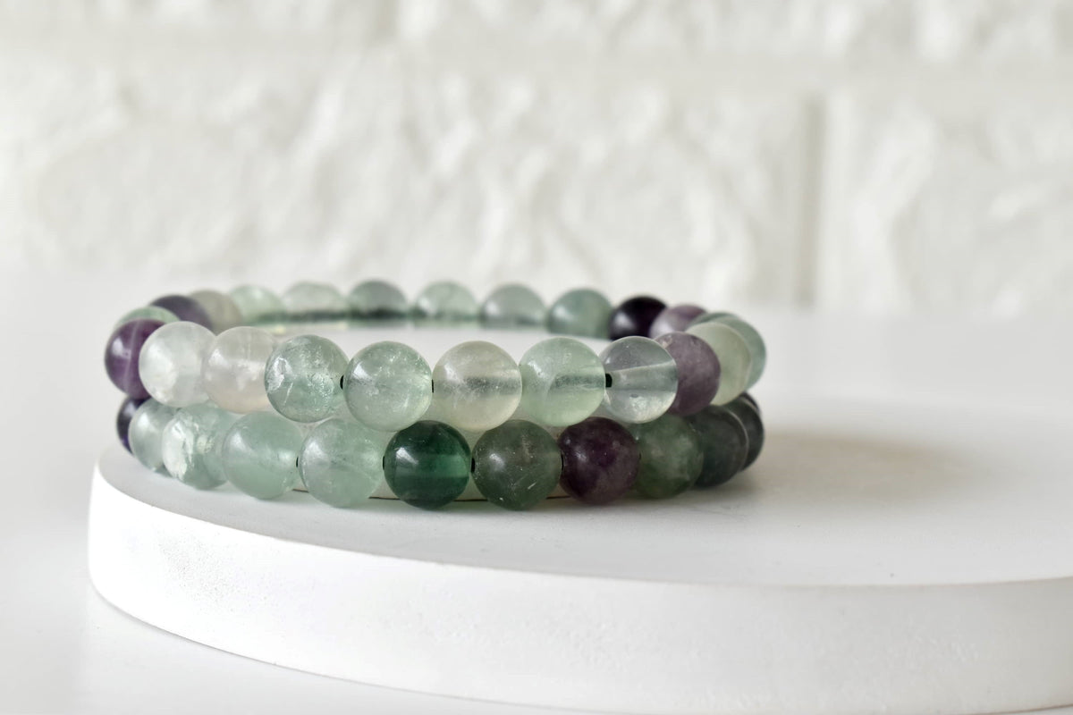 Multi Fluorite Bracelet (Self-Discipline and Clarity) DestGlow