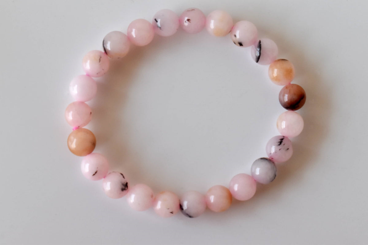 Pink Opal Bracelet (Mastering Fear and Wisdom) DestGlow