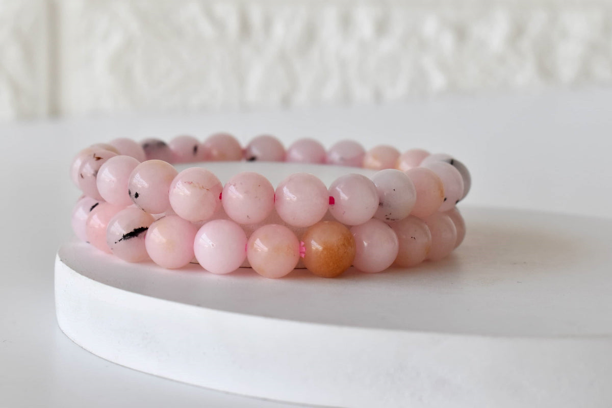 Pink Opal Bracelet (Mastering Fear and Wisdom) DestGlow