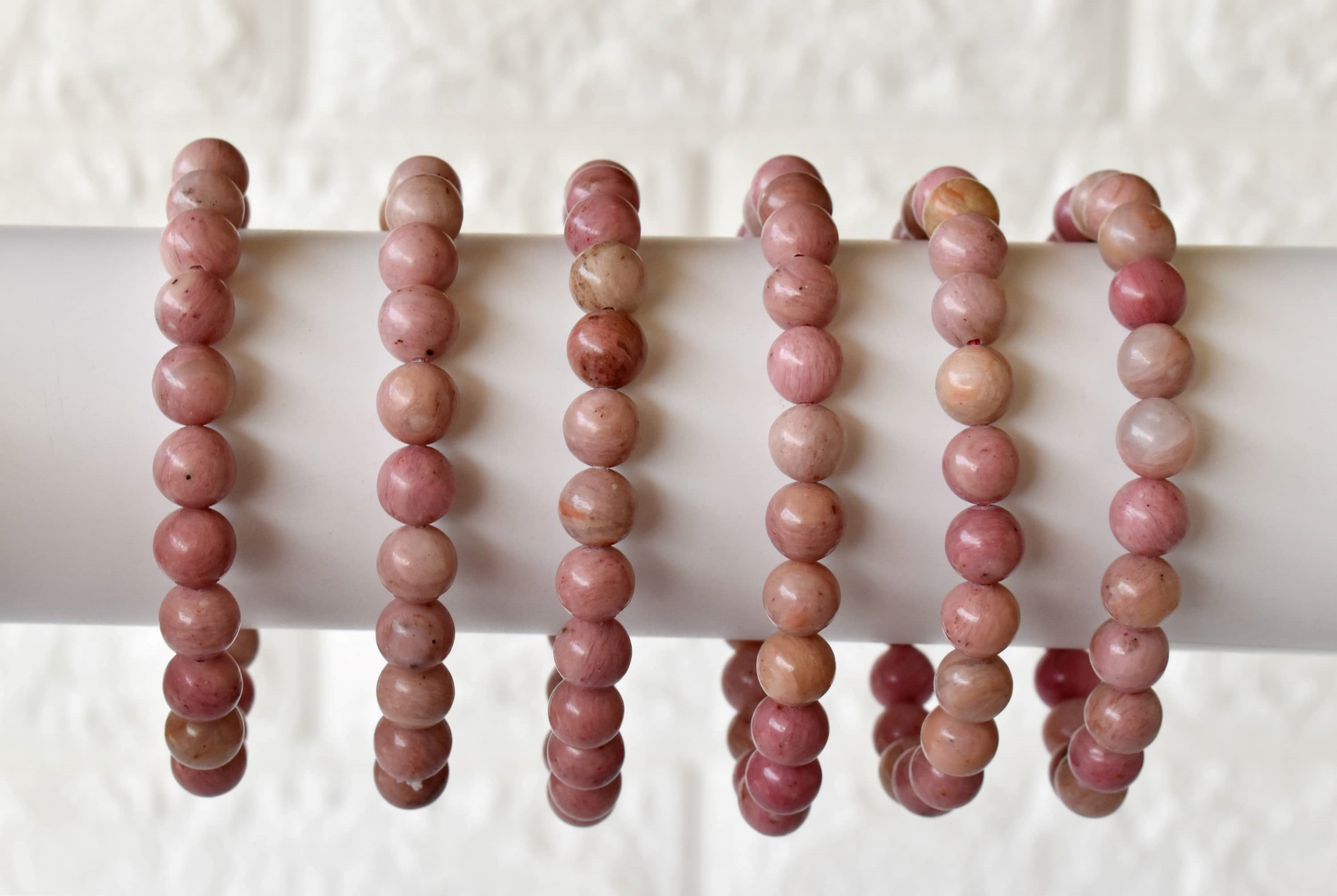 Rhodochrosite Bracelet (Compassion and Relaxation) DestGlow