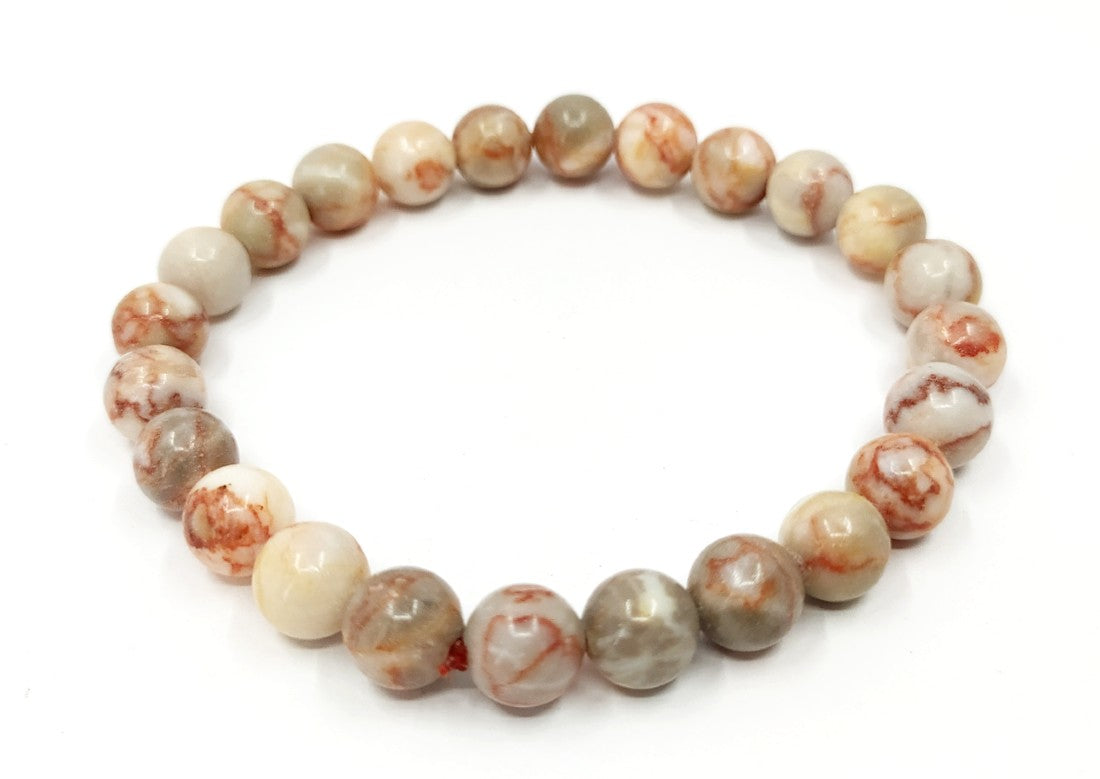 Red Picasso Jasper Bracelet (Inner Clarity and Creative) DestGlow