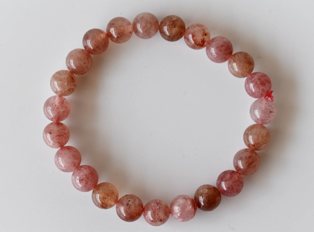 Strawberry Quartz Bracelet (Attraction and Emotional Calmness) DestGlow