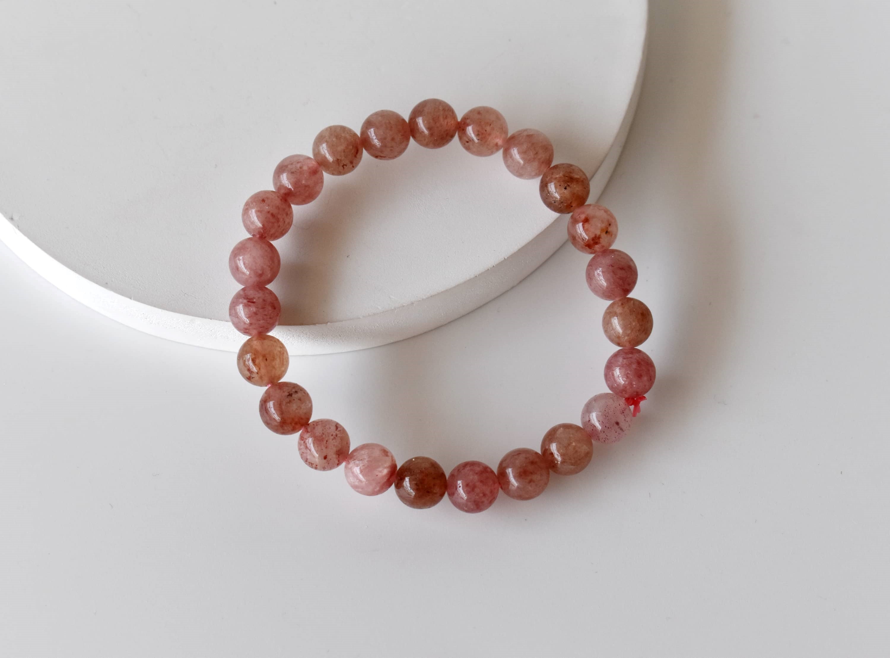 Strawberry Quartz Bracelet (Attraction and Emotional Calmness) DestGlow