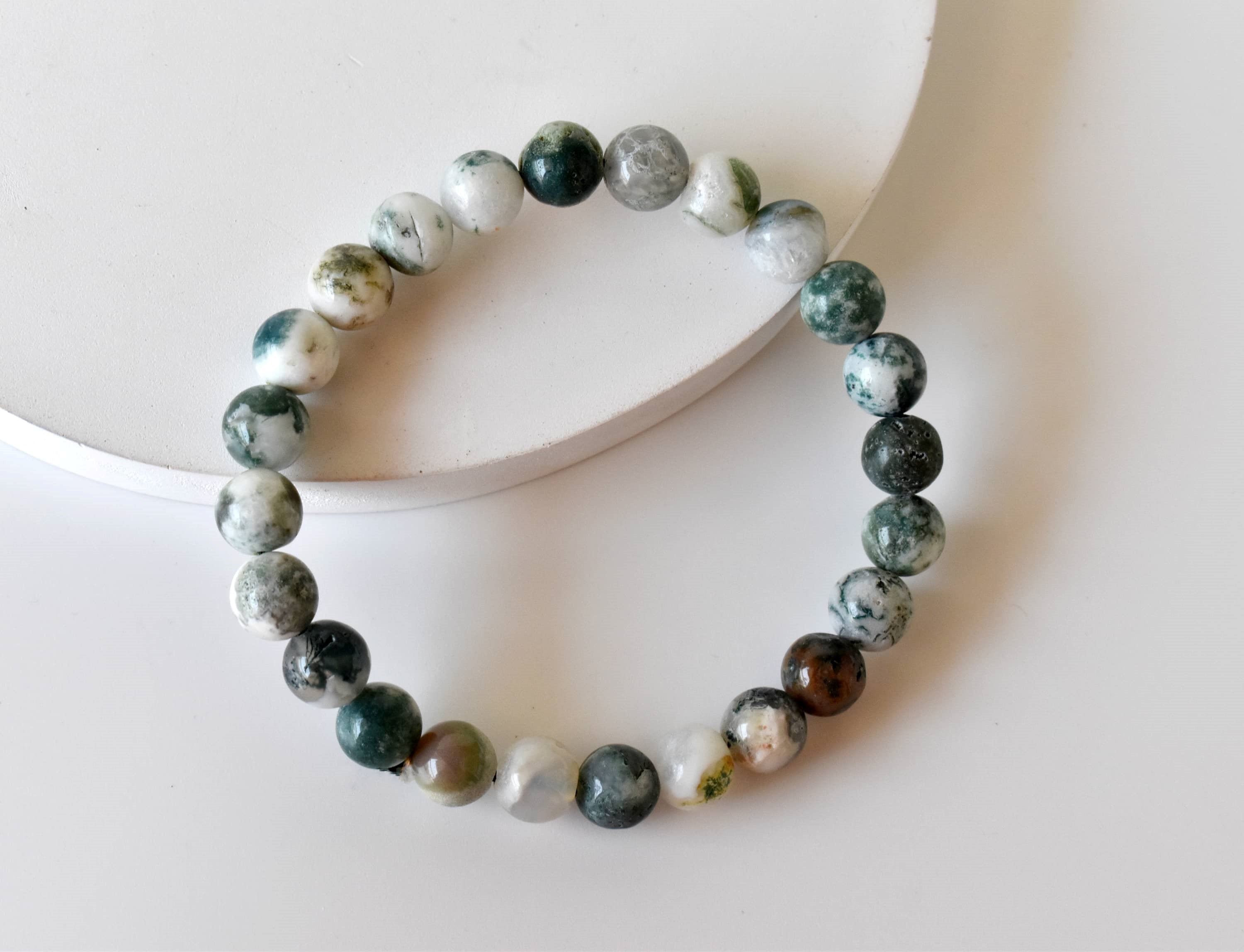 Tree Agate Bracelet (Sense of Peace and Inner Tranquility) DestGlow