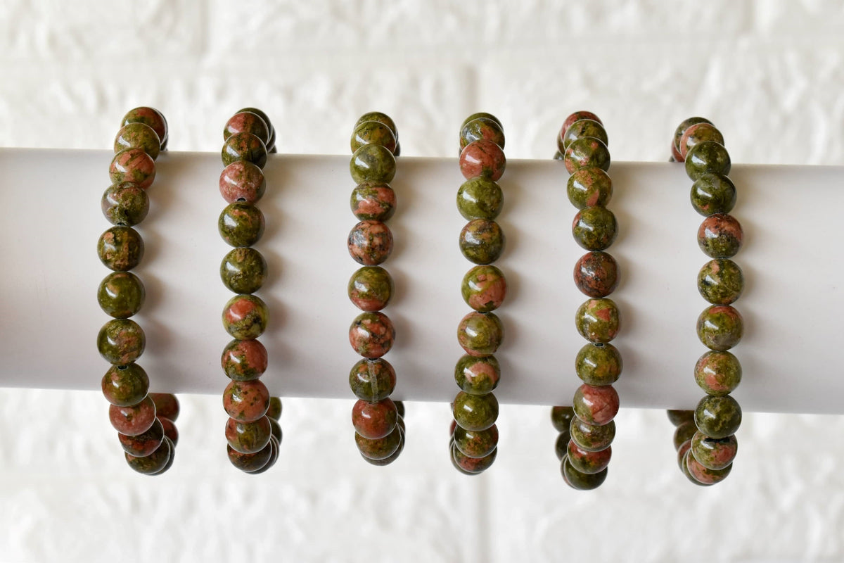 Unakite Bracelet (Vision and Inner Peace). DestGlow