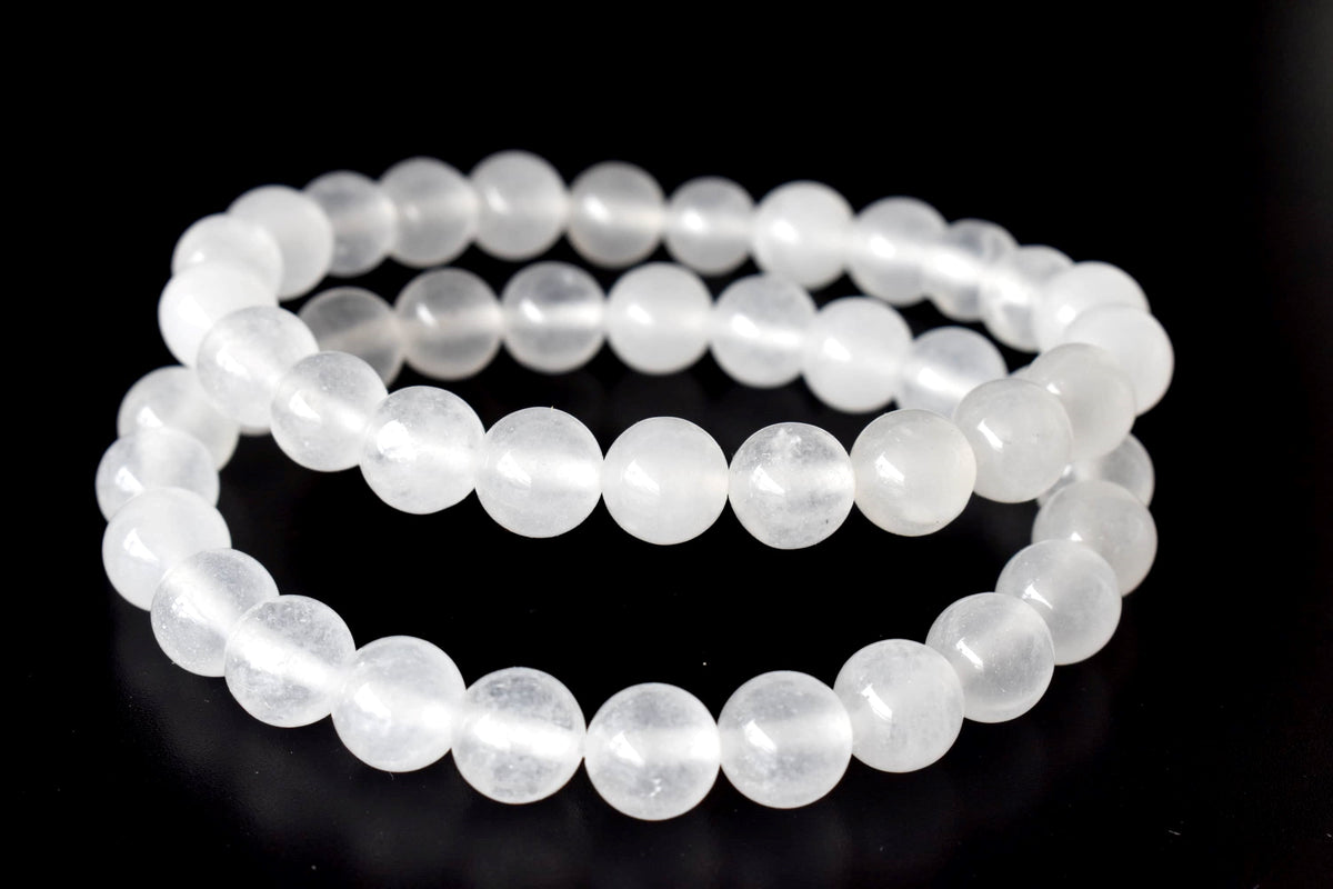 White Agate Bracelet (Concentration and Trauma) DestGlow