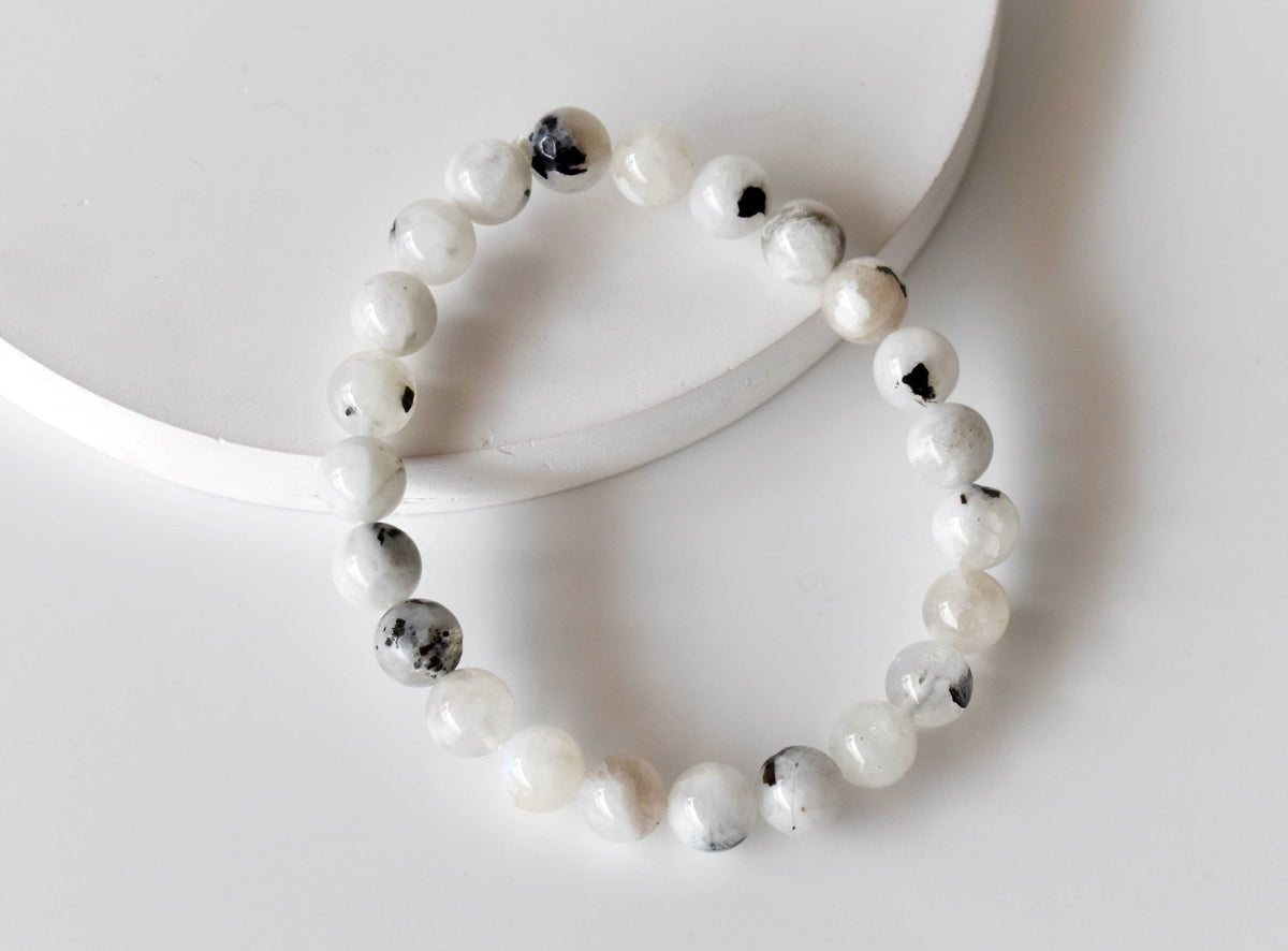 Rainbow Moonstone Bracelet (Growth and Inspiration) DestGlow