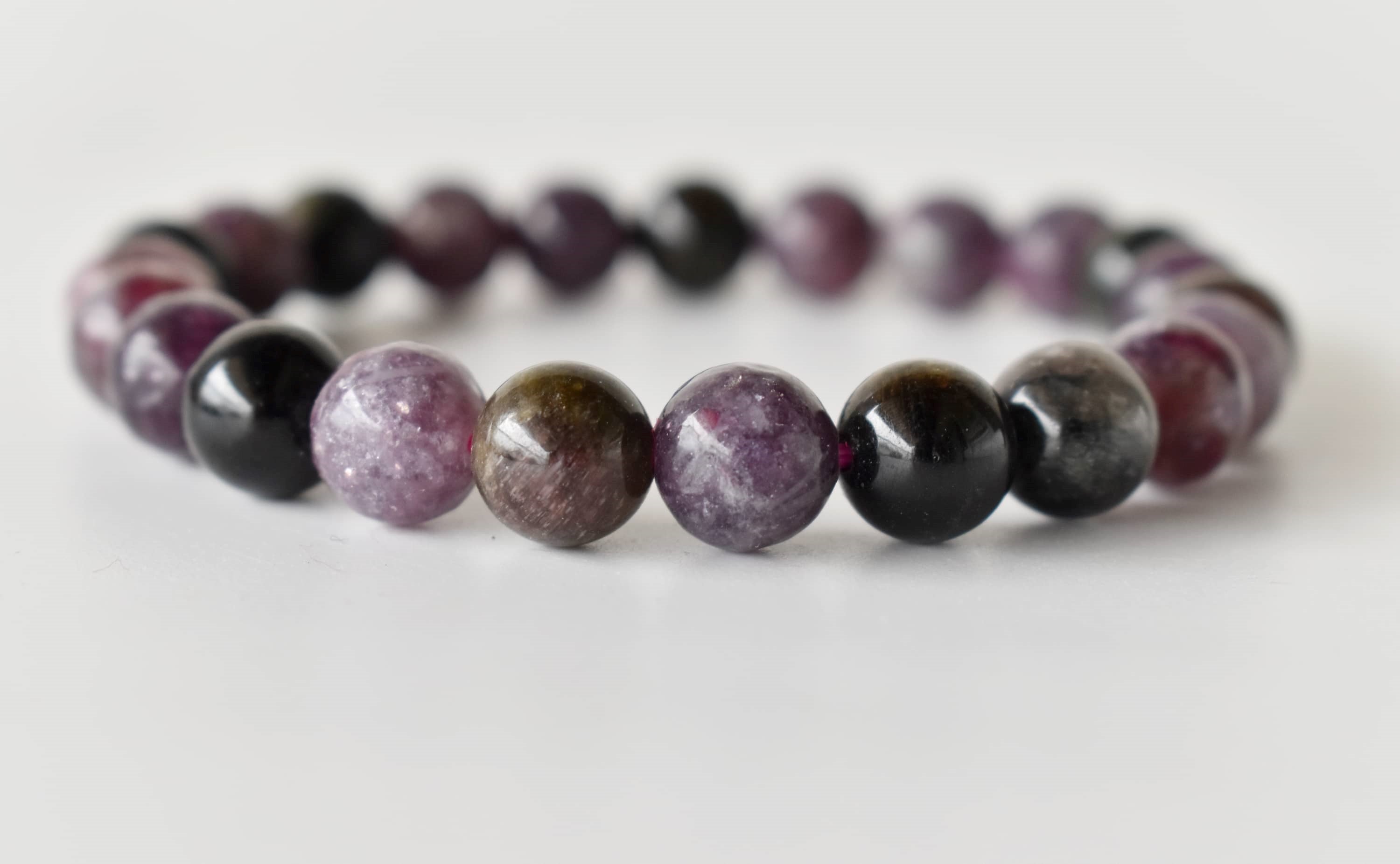 Watermelon Tourmaline Bracelet(Sense of Compassion and Sympathy) DestGlow