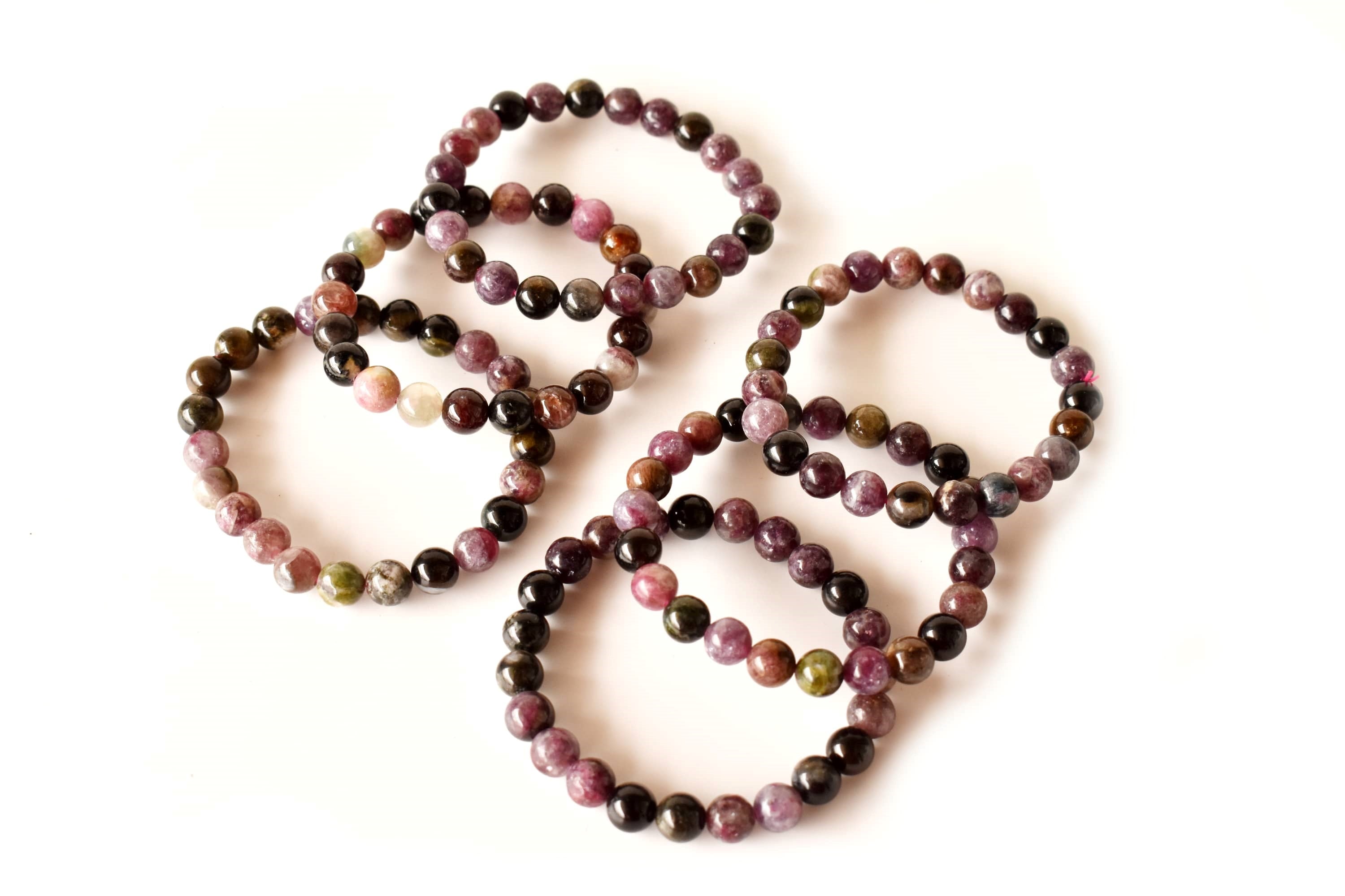 Watermelon Tourmaline Bracelet(Sense of Compassion and Sympathy) DestGlow