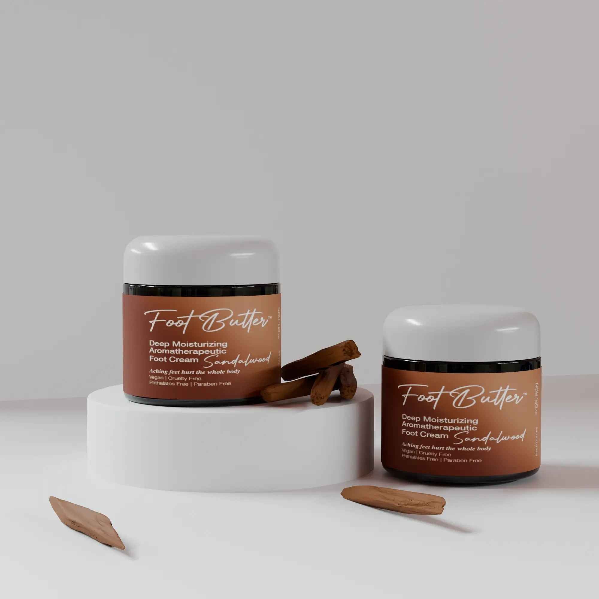 Sandalwood Foot Butter – Deep Moisturizing Foot Cream for Dry, Rough Skin