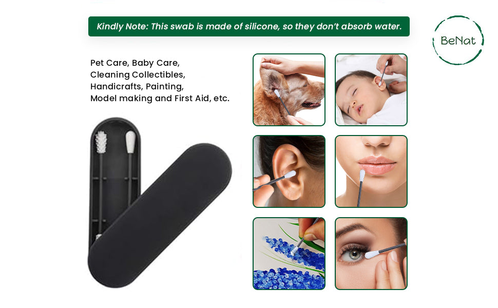 Reusable Silicone Cotton Swab -2 Pack - DestGlow