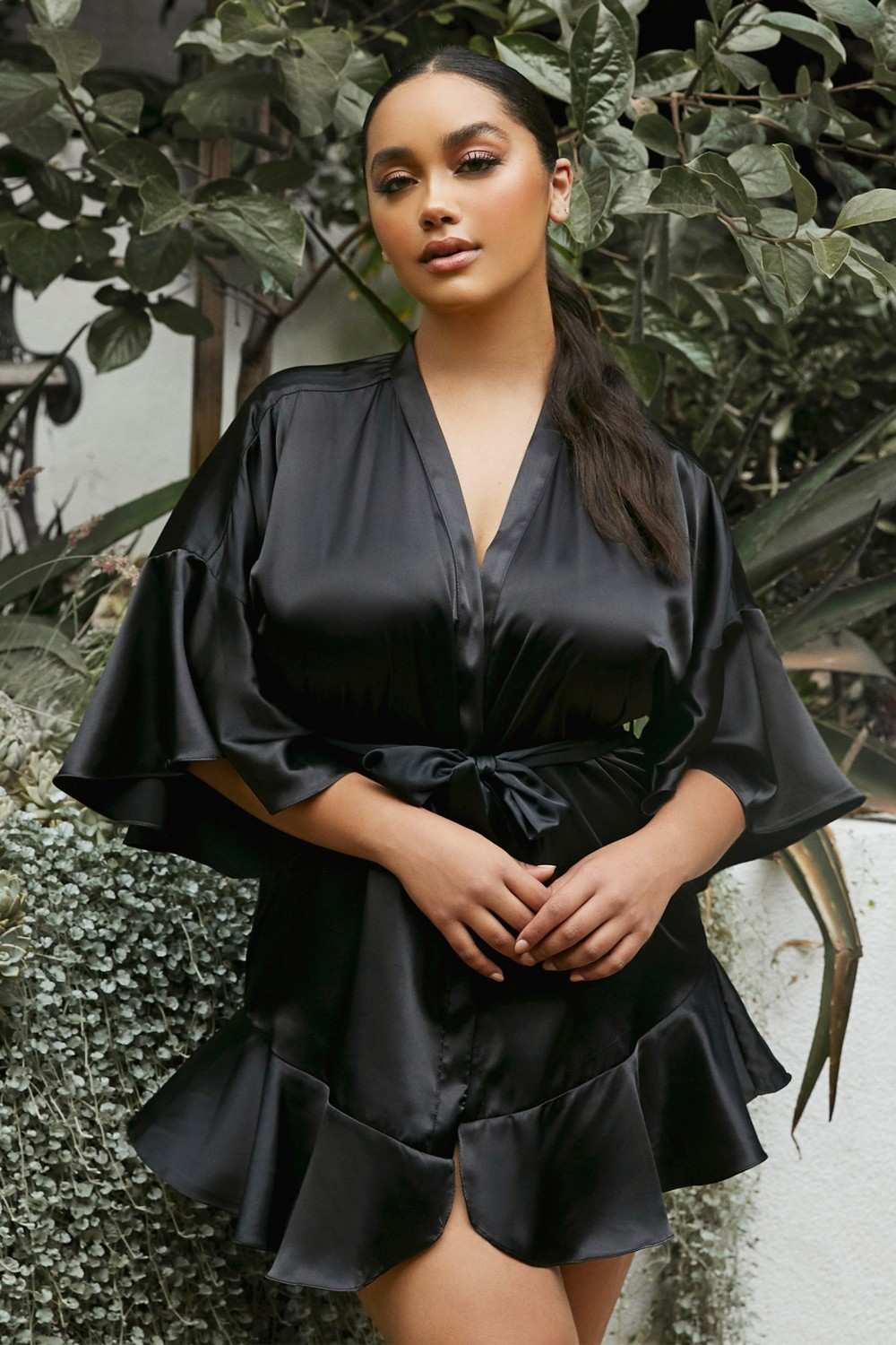 Luxury Soft Satin Kimono Robe by Cinderella Divine by DiscountDressShop