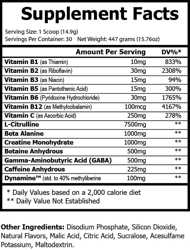 Tropical Sunrise Pre-Workout Energy Powder + Focus Boost & Hydration | Sugar Free by Virtrue