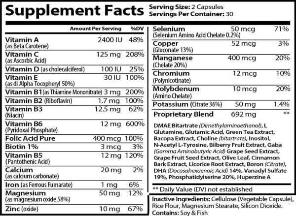 Intellect | Focus, Memory & Reaction Nootropic Capsules