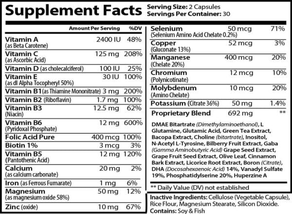Intellect | Focus, Memory & Reaction Nootropic Capsules by Virtrue