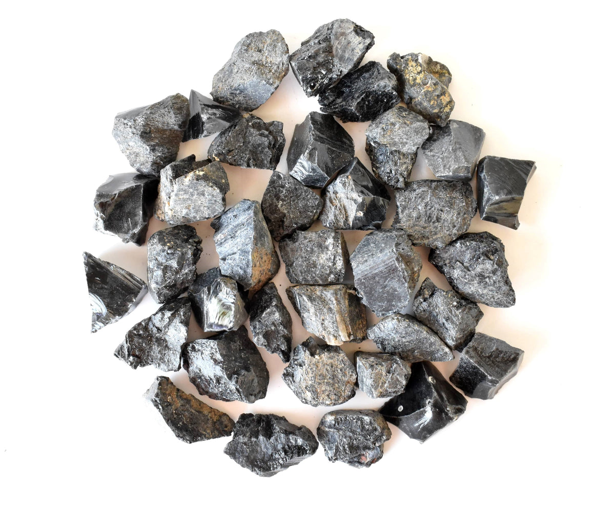Black Tourmaline Rough Rocks (Causing Physical Ailments and Emotional Distress) DestGlow