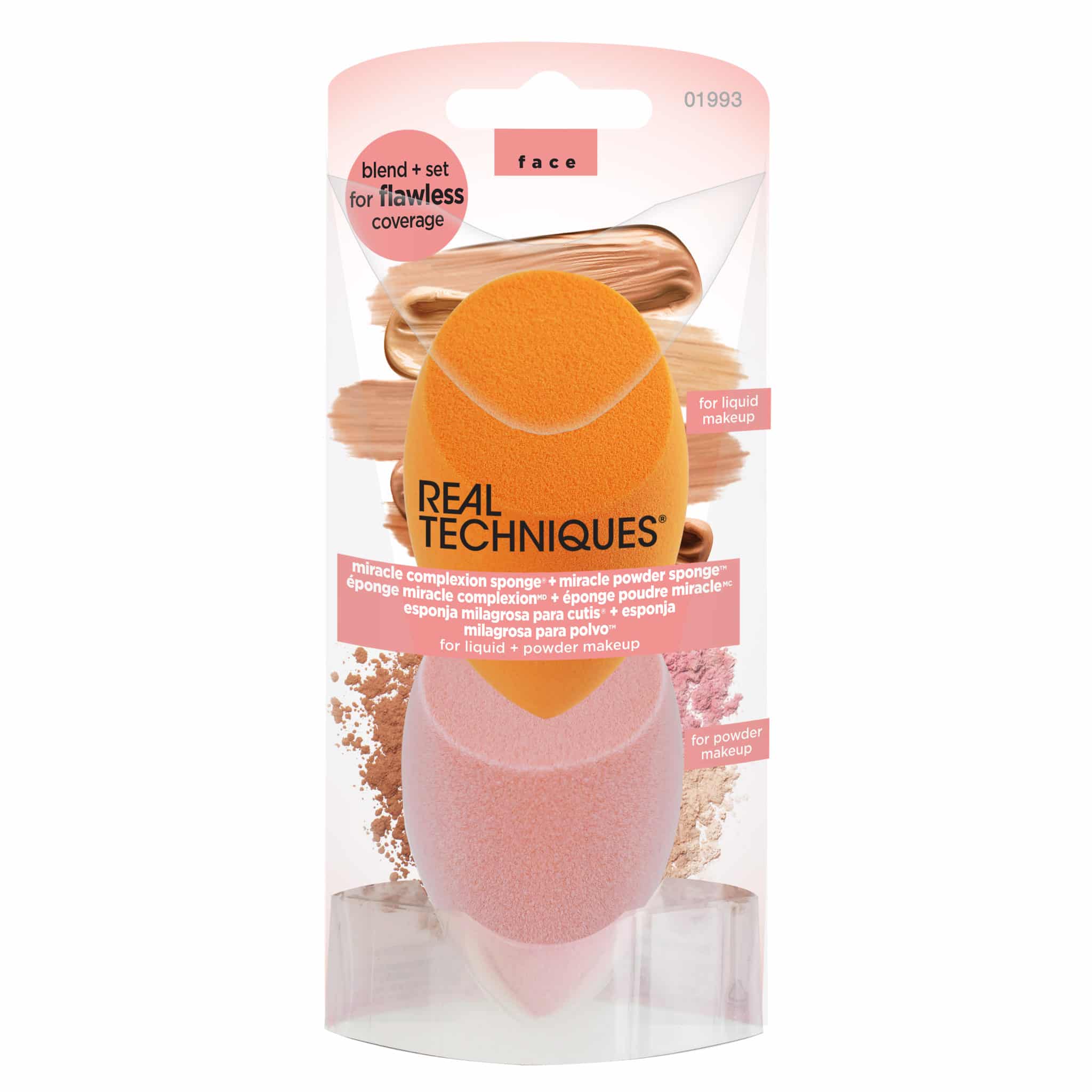 REAL TECHNIQUES Miracle Complexion Sponge + Miracle Powder Sponge by Avera Group