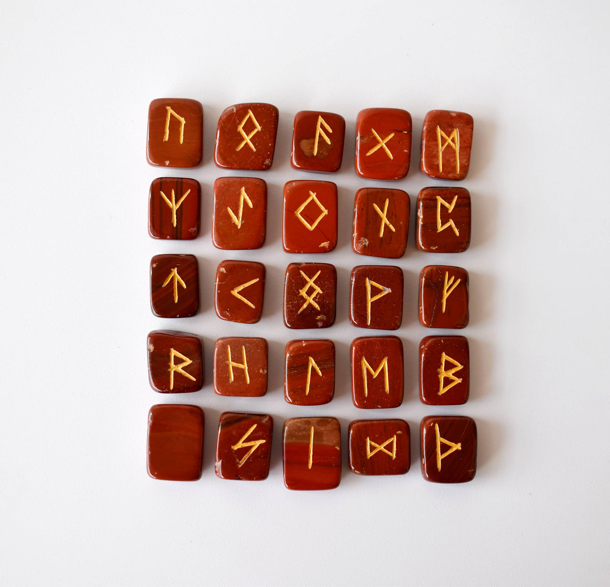Red Jasper Rune Set (Breaking Addictions and Trust ) DestGlow