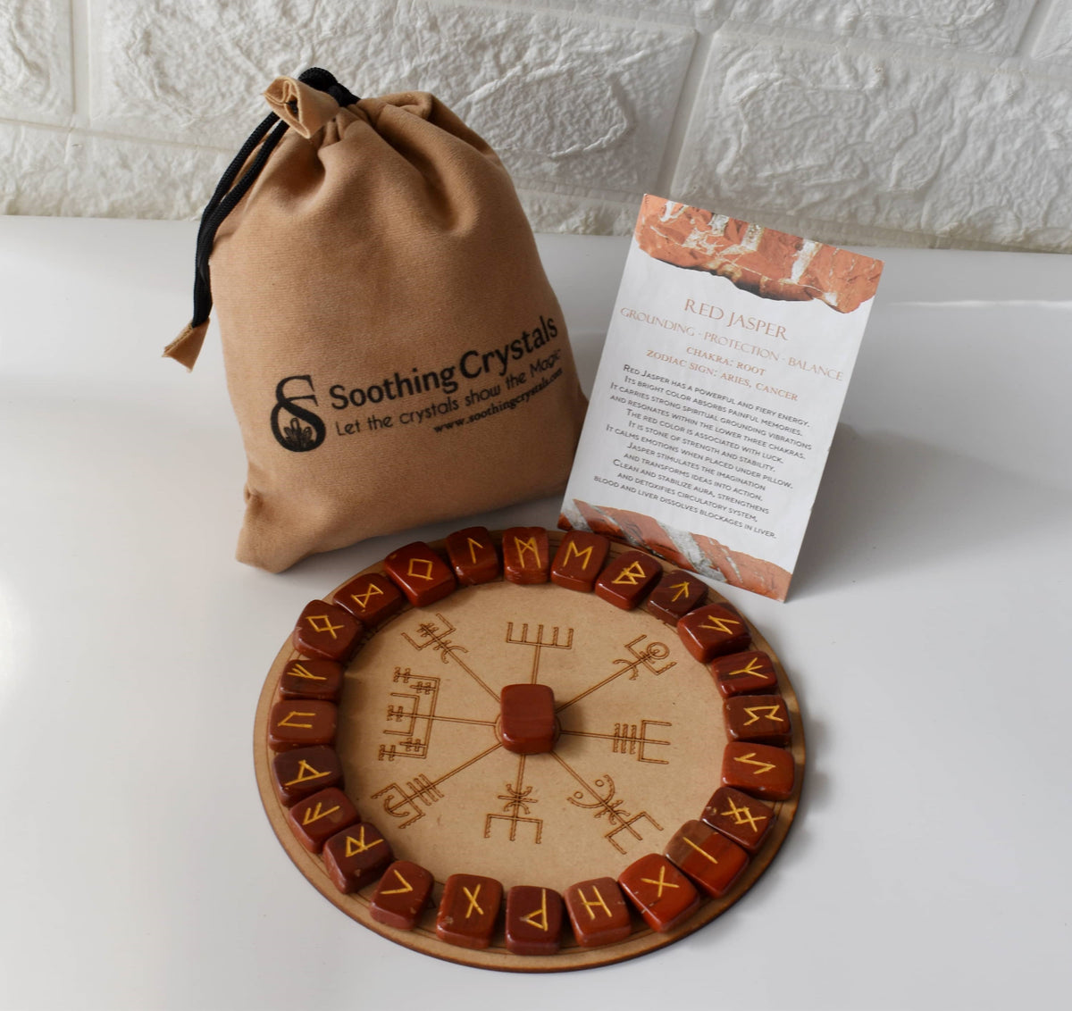 Red Jasper Rune Set (Breaking Addictions and Trust ) DestGlow