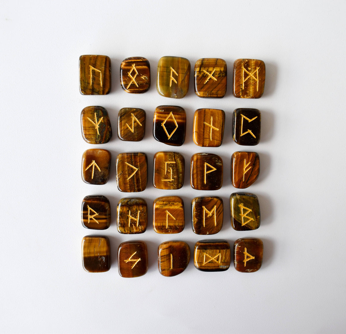 Tiger Eye Rune Set (Creativity and Longevity) DestGlow