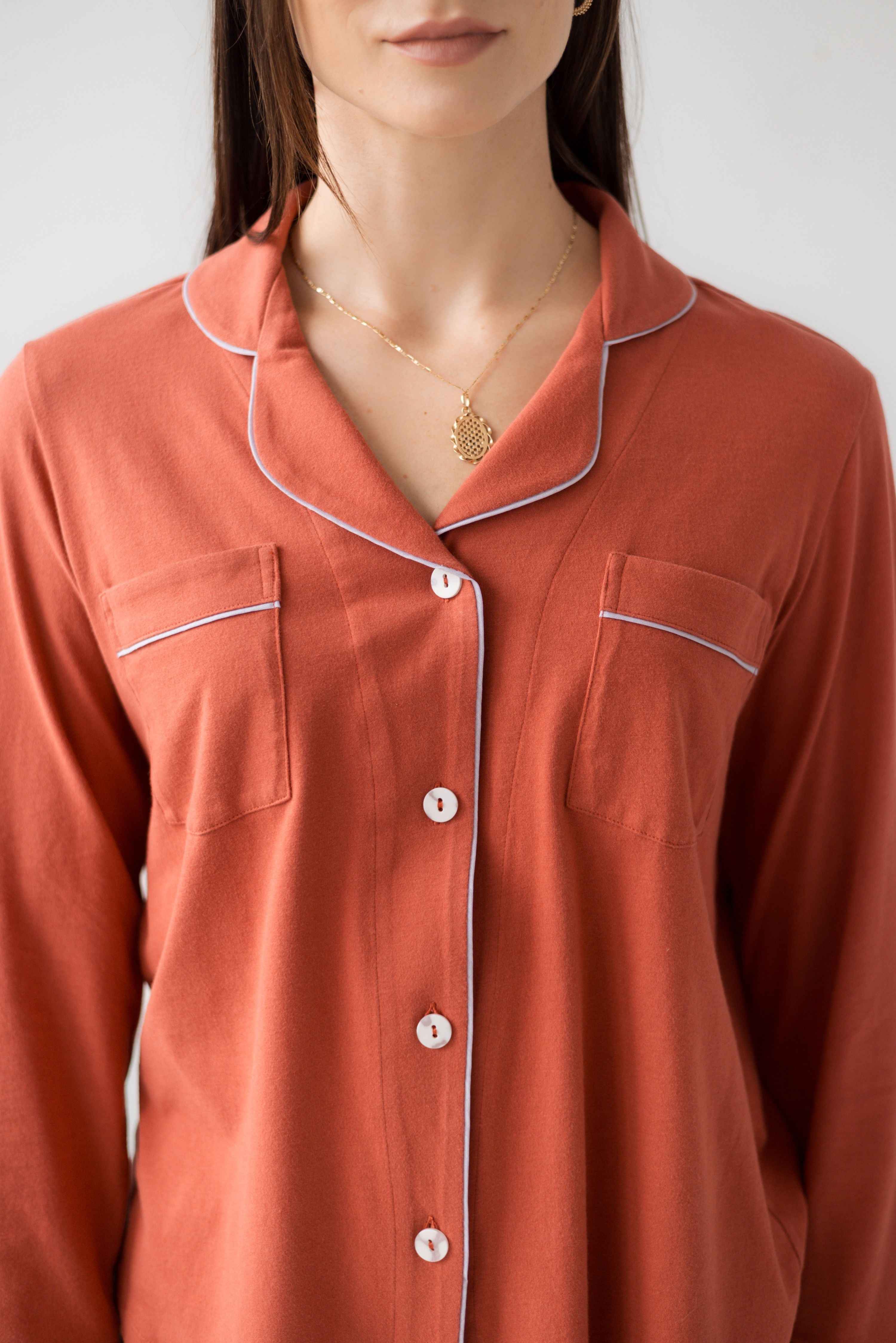 Classic Luxury Pajamas in Brushed Pima Cotton - DestGlow