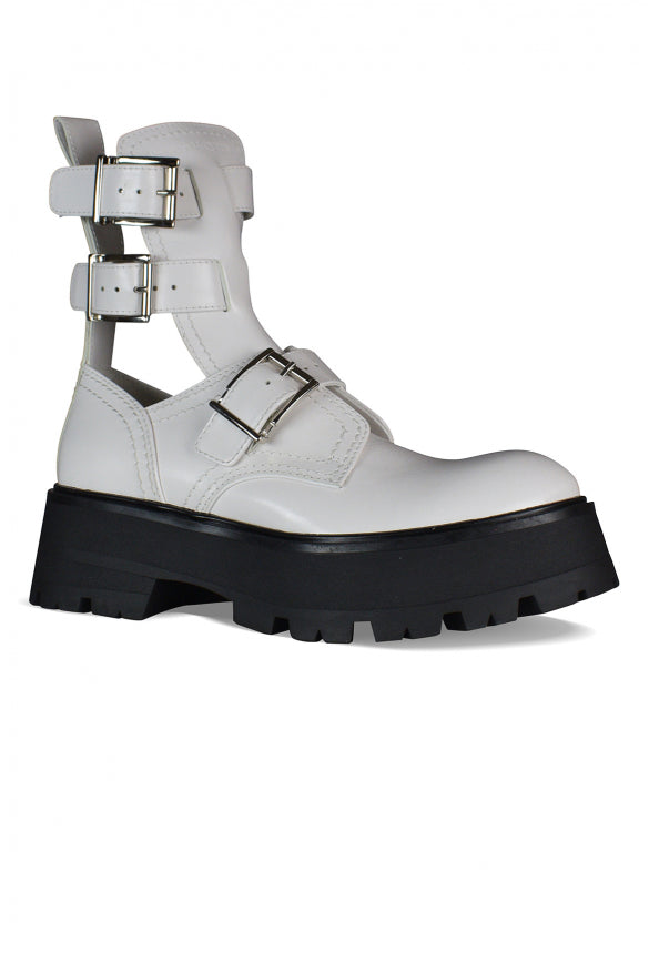 Alexander Mcqueen Women Rave Buckle Boots by Luosophy