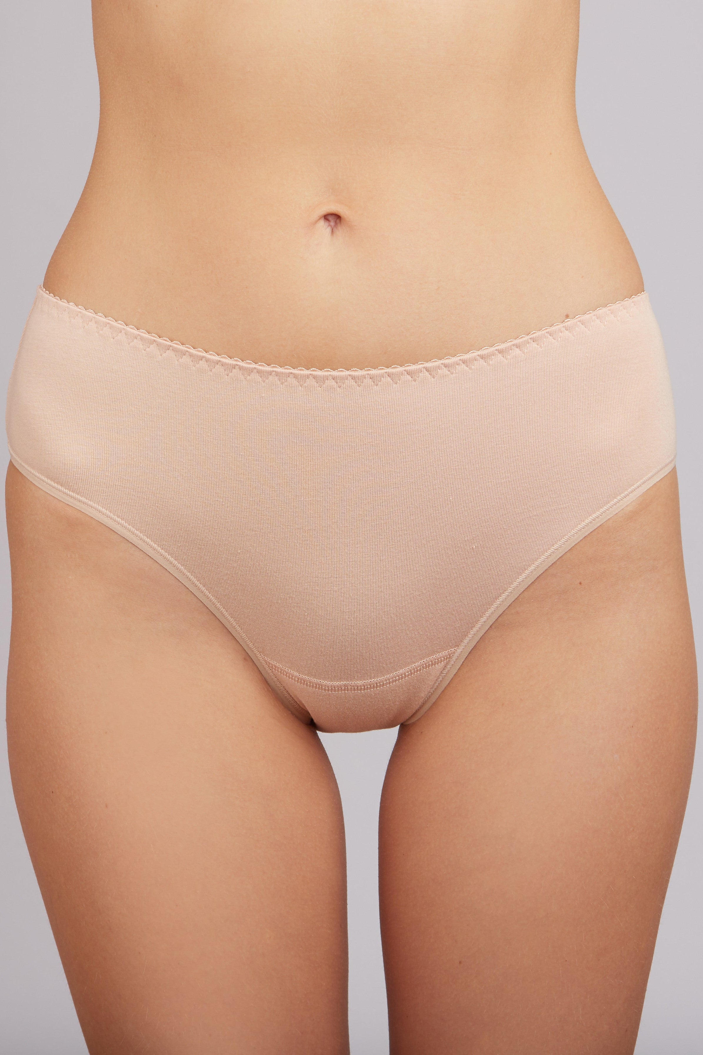 Cotton Panties Milavitsa 230360 - Medium-Waisted Slip