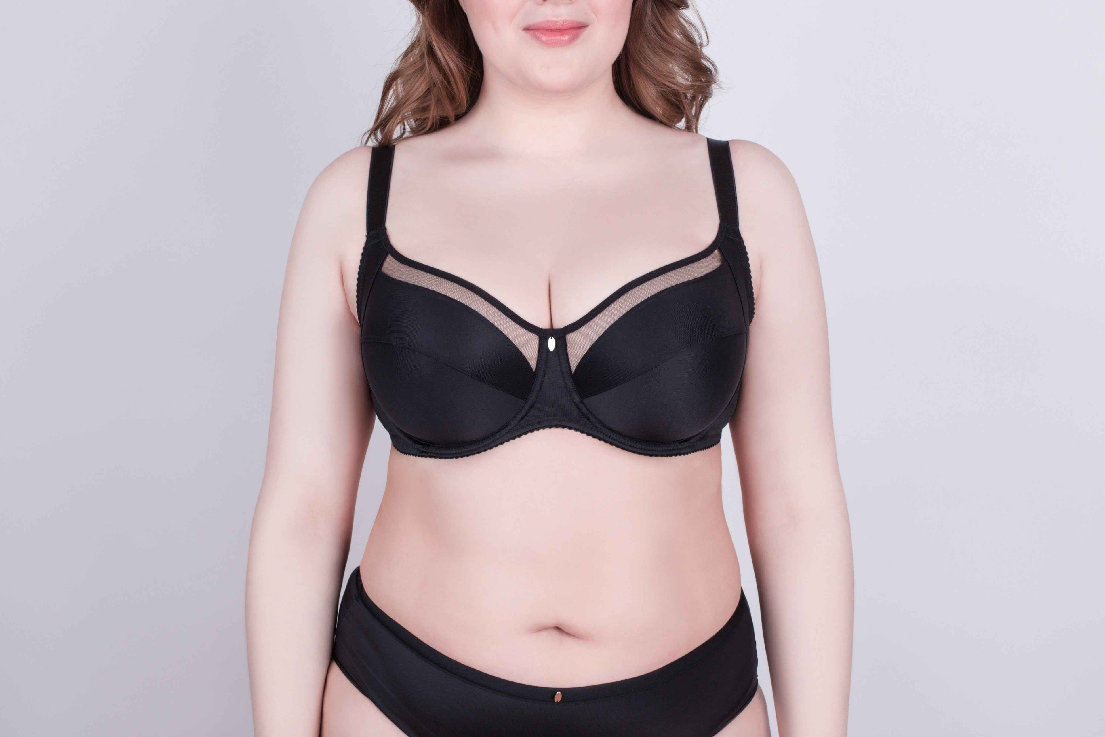 Bra Milavitsa 120150 - Underwired, Mesh Insert, Wide Straps