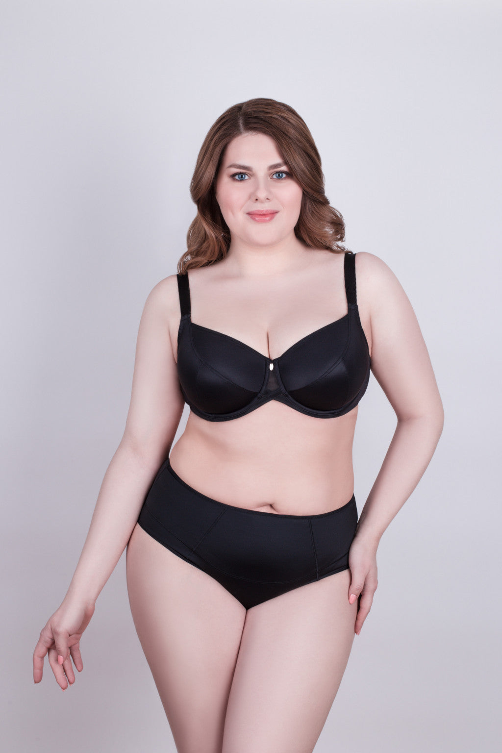 Bra Milavitsa 115910 - Elastic Knit, Underwired, Triple Diagonal Segment Cups - DestGlow