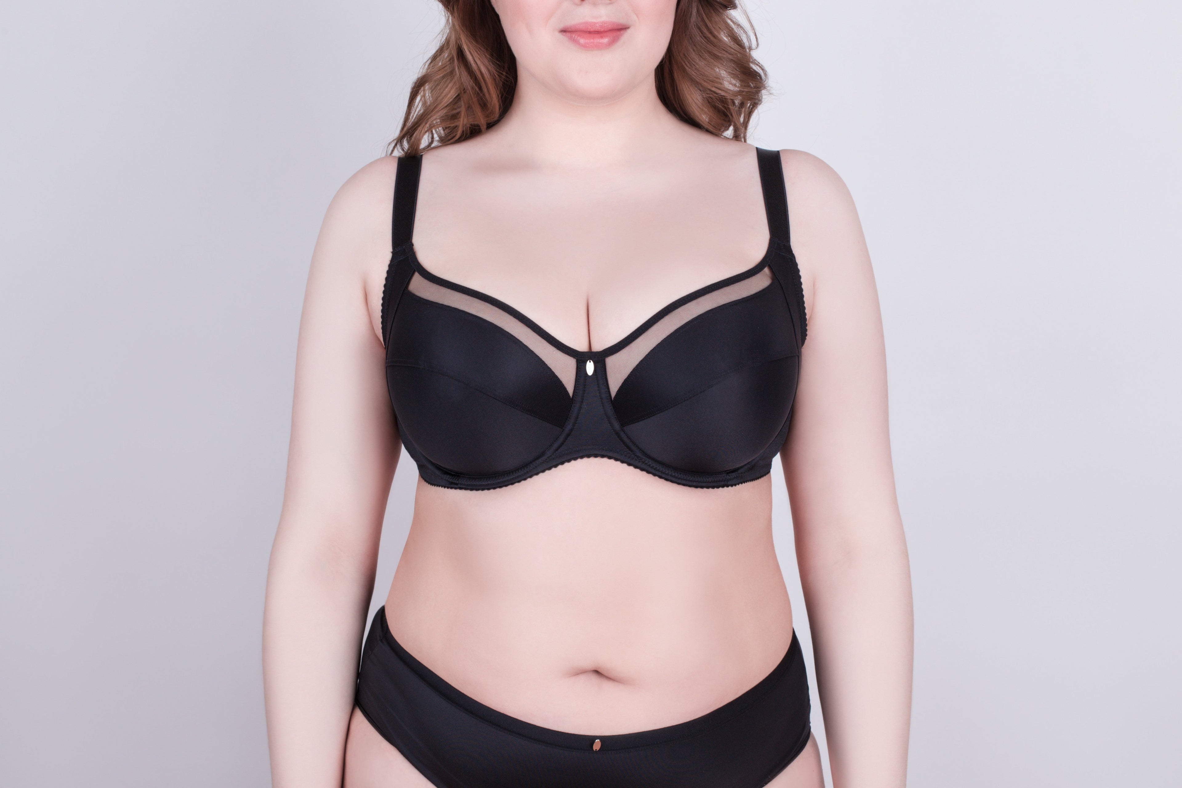 Bra Milavitsa 120150 - Underwired, Mesh Insert, Wide Straps by TheRanok.com