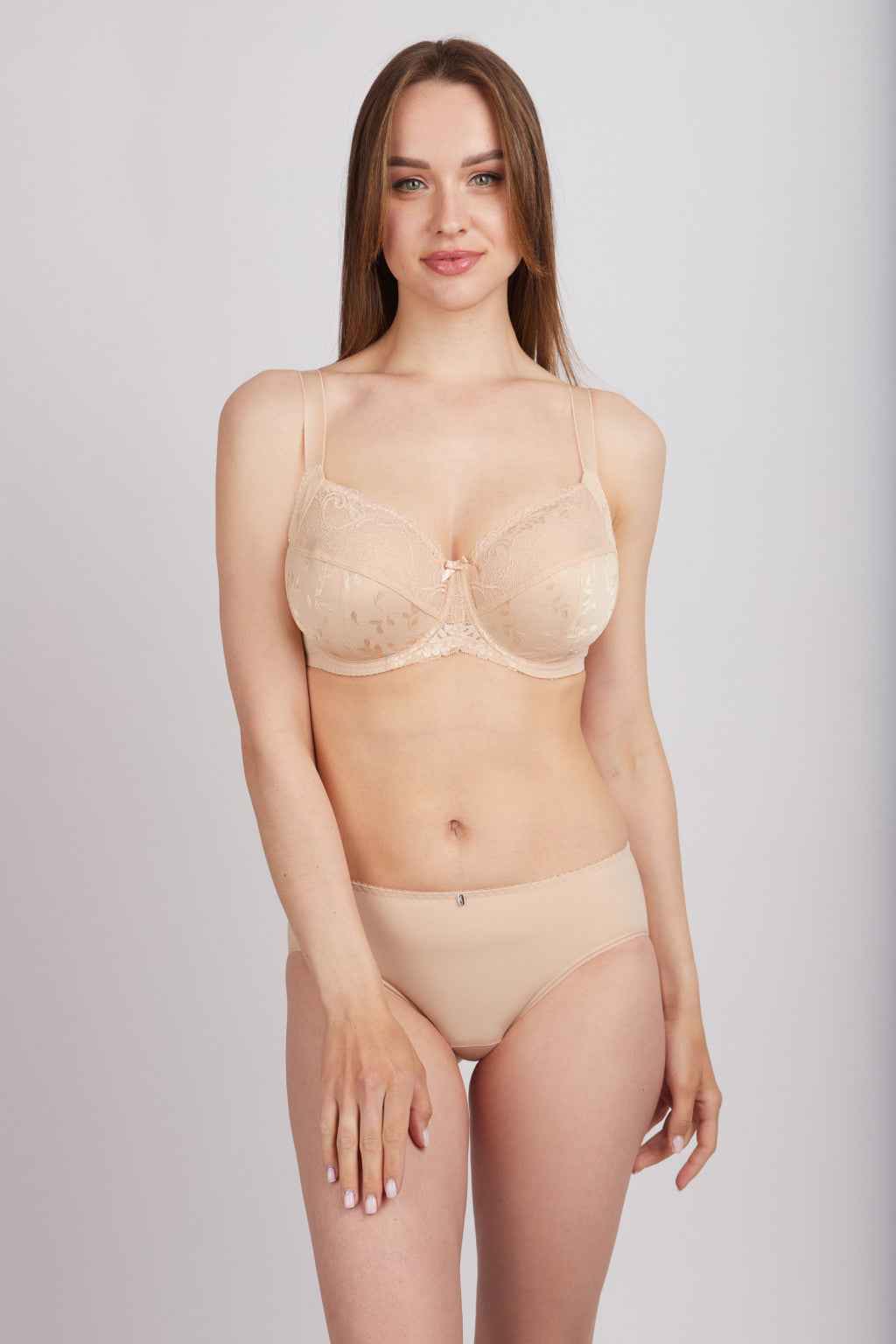 Bra Milavitsa 122770 - Jacquard Knit, Triple-Segment Cups, Side Shaping