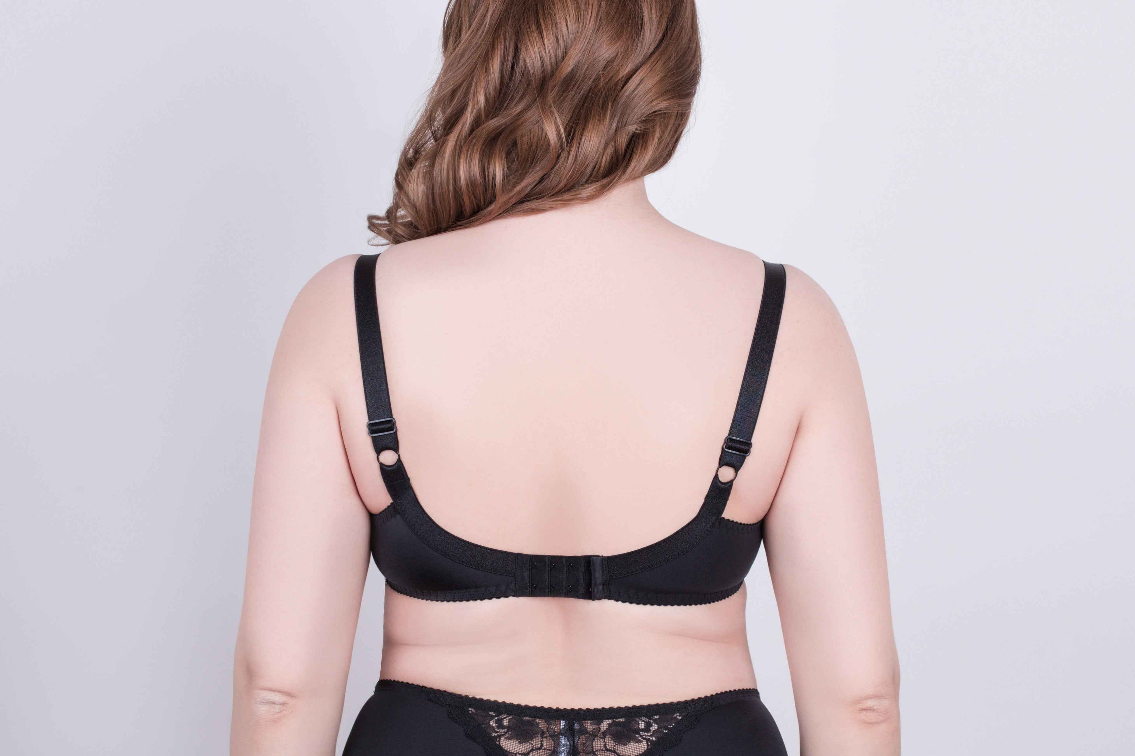 Bra Milavitsa 120151 - Elastic & Lace, Double-Segment Cups, Wide Straps