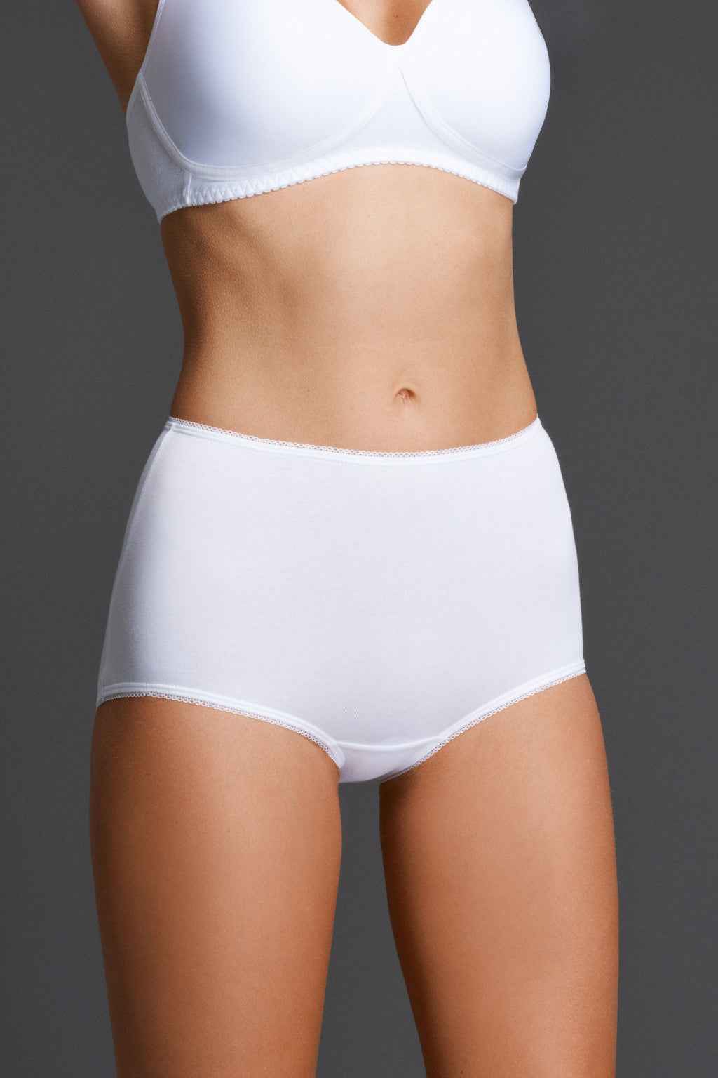 Cotton Panties Milavitsa 265410 - High-Waisted Slip