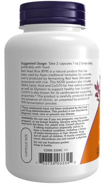 Red Yeast Rice 600mg with CoQ10 30mg DestGlow